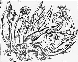 The original drawing of the Arzamassian Monster (Monstruz)