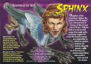 (Front) The Sphinx from Weird N Wild "Monsters of the Mind" - Card 19