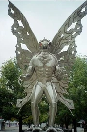 The Mothman Statue in Point Pleasant.