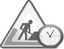 Underconstruction clock icon gray