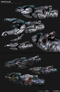 Рендеры плазменной винтовки (Моделлер - Gregor Kopka, концепт-художник - Viktor Jonsson)