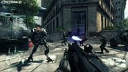 Alcatraz in the middle of a firefight between the Ceph and C.E.L.L. in a pre-release screenshot.