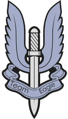 El emblema del equipo Eagle