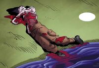 Helena's death as portrayed in Crysis comics series