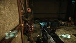 Una etapa posterior de el Manhattan virus de víctimas comenta sobre su propia condición se refiere así mismo como el ébola o algo así.