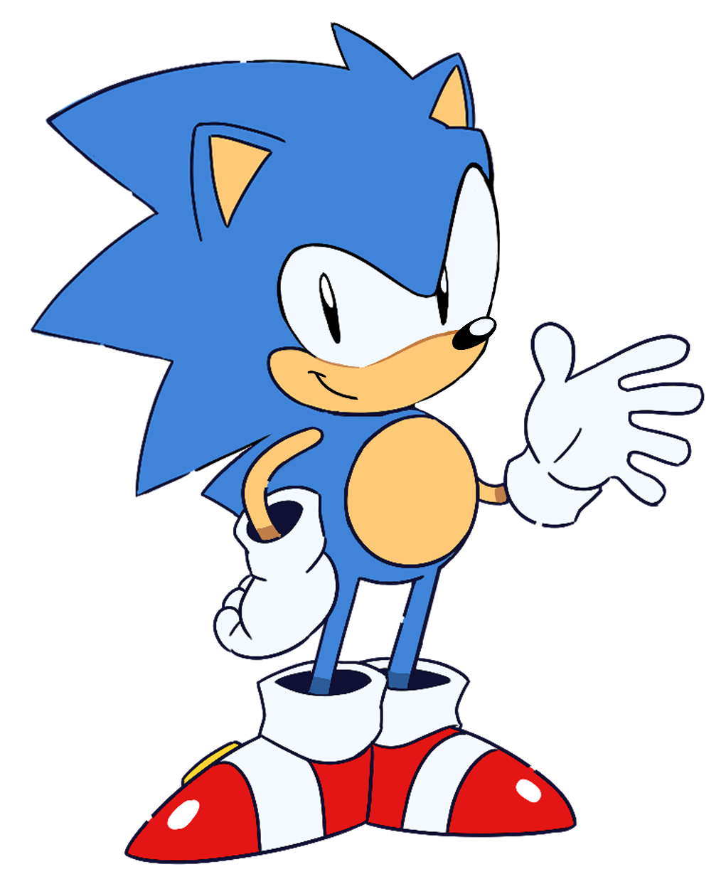 Classic Sonic The Hedgehog Png - Classic Sonic Transparent Clipart,  clipart, png clipart