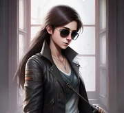 Helsing investigating a haunted house at the start of 2016. By Domoviye, using artflow.ai.