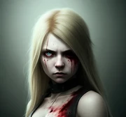 Pin Cushion in all her gory. By , using artflow.ai.