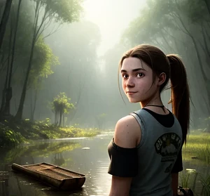 Headrush back home in the Bayou. AI generated.