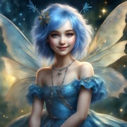 Smile in her fairy form. By  using DeepAI