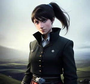 Beltane walking around back home. AI generated.