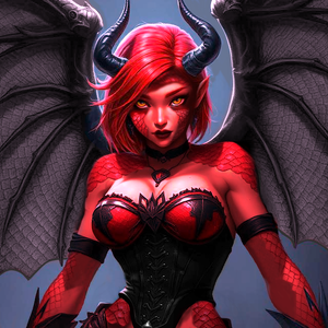 Tisiphone looking cool. AI generated.