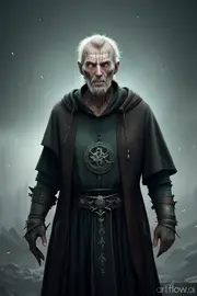 Necromancer without his mask. RUN AWAY!!! By Sin, using artflow.ai