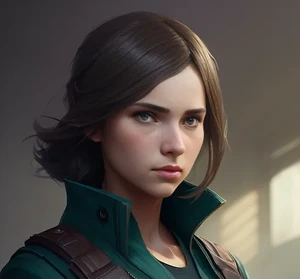 A-Plus pretty intense and in charge, except when it came to Ace. By Rose Bunny using Artflow.AI.