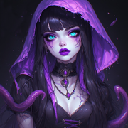 Lamprey out on the town. By Rose Bunny, using AI Generator.