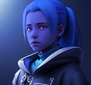 Cerulea, never call her a smurf. By , using artflow.ai.