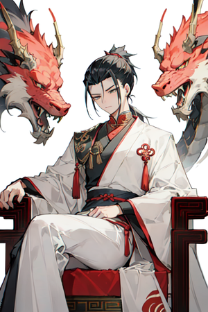 Zhong Lau actually has the power to back up his arrogance. By Domoviye, using PixAI.Art.