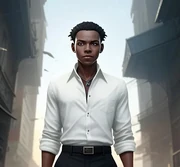 Damballah without his snake. By Domoviye, using artflow.ai