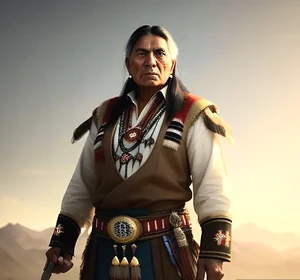 Lodgeman in his work outfit. By Rosebunny, using artflow.ai.