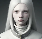 Glyph getting her picture taken for her student ID. By Rosebunny, using artflow.ai