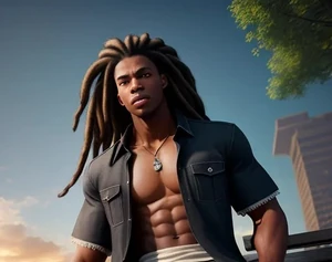 Mace trying to look cool around campus. AI generated