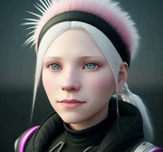 Road Runner with a holographic projector to hide her feathers. By Domoviye, using artflow.ai.