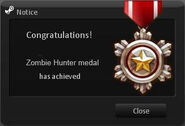 Zombie Hunter Medal.