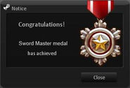 [Sword Master] medal