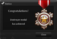 [Destroyer] medal