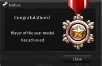 [Player of the year] Medal