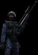 A GIGN operative carries an M95