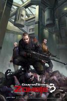 A Zombie: The Hero poster showing David Black, Andrey and Gerrard in Abyss3