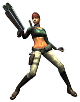 Heroine with Quad-barreled shotgun