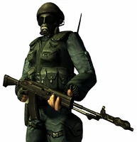 A SAS operatives with AN-94