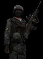 A Spetsnaz operative with a TAR-21