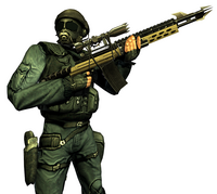 A SAS operative with Skull-5