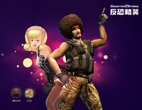 Afro Hair and Elegant Hair costumes