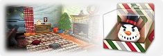 Christmas theme (Santa, Snowman Monster, and snow theme props included)