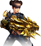 Dorothy Dark Knight with Transcendent Red Dragon Cannon Gold