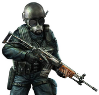 A SAS operative with a Battle Galil