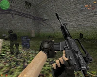 Counter-Terrorist กำลังใส่กระสุน M4A1 ใน Aztec
