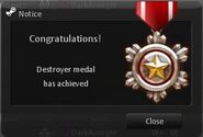 [Destroyer] medal