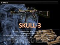 Skull3 turkey poster