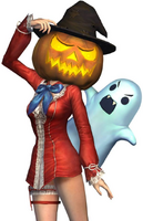 Yuri wearing Halloween costumes