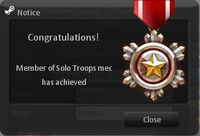 [Member of Solo Troops] medal