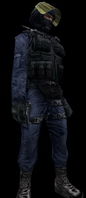 A GIGN operative with a Five-seveN in his holster