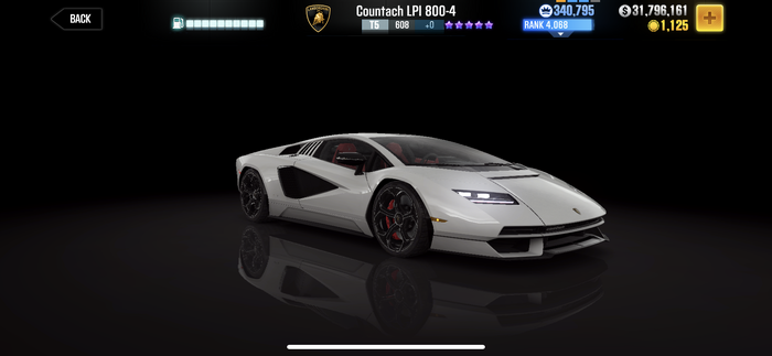 Lamborghini Countach LPI 800-4 on Asphalt 9