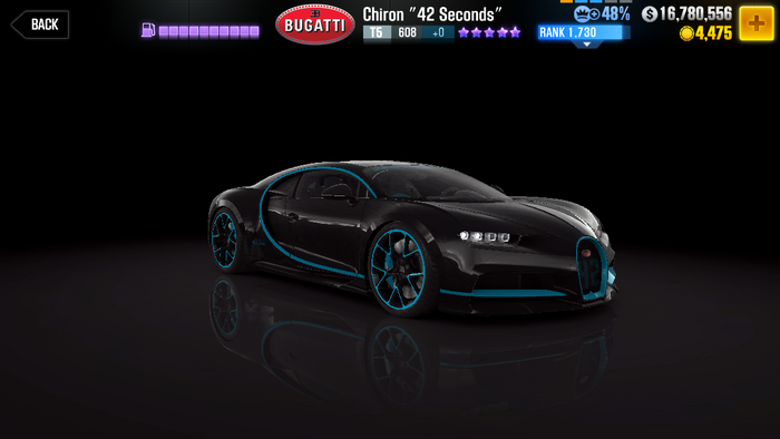 ras Meer dan wat dan ook Berekening Bugatti Chiron "42 Seconds" | CSR Racing Wiki | Fandom