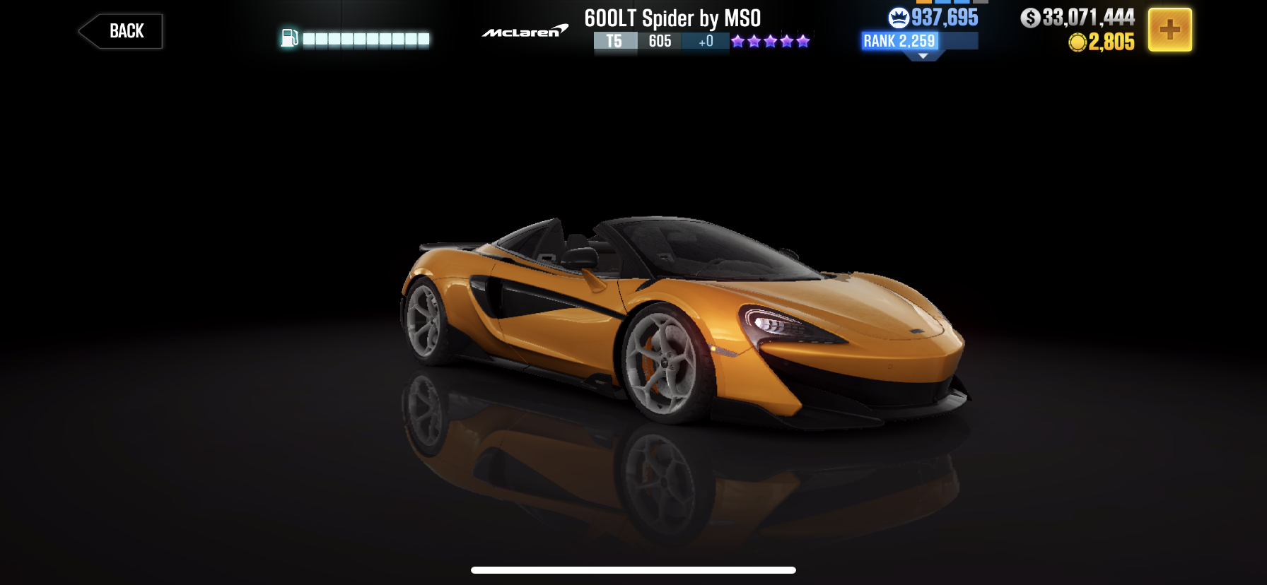 McLaren 600LT Spider - Specification