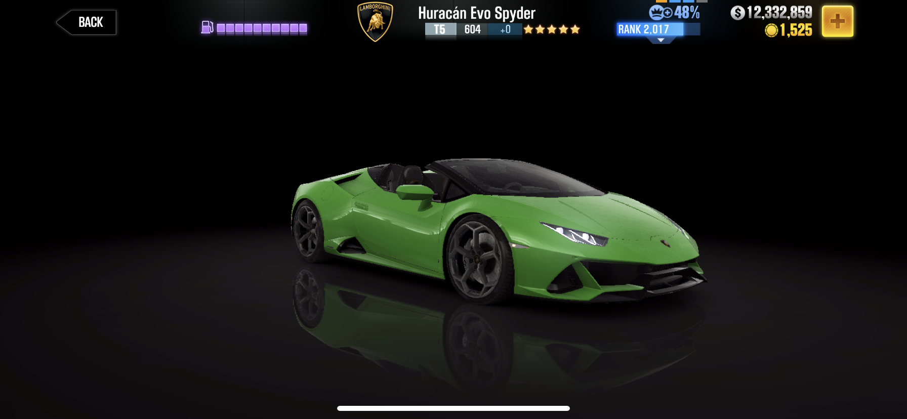 Lamborghini Huracán Evo Spyder, CSR Racing Wiki